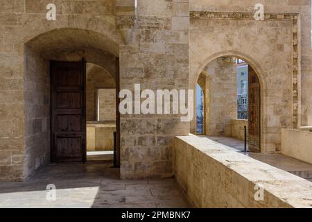Spanien, Valencia, Torres de Serranos // Spanien, Valencia, Torres de Serranos Stockfoto