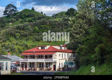 Das Whangamomona Hotel am Forgotten World Highway, North Island, Neuseeland Stockfoto