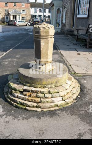 Aufnahmen in Masham, einer malerischen Stadt im Norden Yorkshire, England Stockfoto