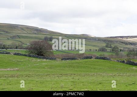 Landschaftsbilder in der Nähe des Dorfes Aysgarth im Norden von Yorkshire, England Stockfoto