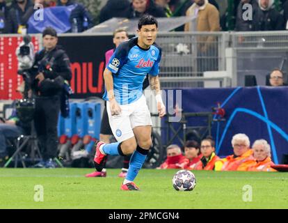 Mailand, Italien. 12. April 2023. Mailand April 12 G. Meazza Stadium UEFA Champions League 2022/23 AC Mailand - SSC Napoli auf dem Foto : Kim Min-Jae napoli Guthaben: Christian Santi/Alamy Live News Stockfoto