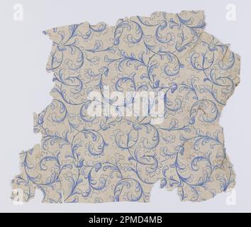 Seitenwand (USA); maschinenbedrucktes Papier; 44,5 x 38,5 cm (17 1/2 x 15 3/16 Zoll); 1984-109-1 Stockfoto