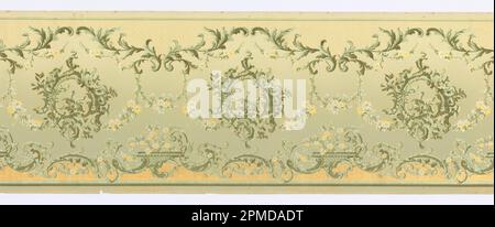 Frieze (USA); hergestellt von York Card & Paper Co.; maschinenbedrucktes Papier, flüssiger Glimmer; 234 x 50 cm (92 1/8 x 19 11/16 Zoll) Stockfoto