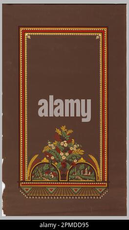 Fensterläden (möglicherweise USA); hergestellt von Unknown; maschinenbedruckt; 159 x 89 cm (62 5/8 x 35 1/16 Zoll) Stockfoto