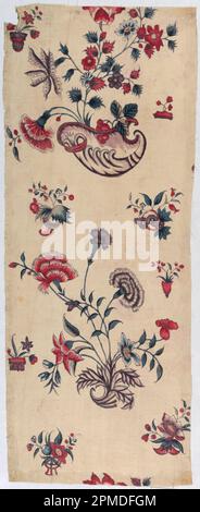 Chinz Fragment (Indien); Baumwolle; Kette x Schuss: 56 x 22 cm (22 1/16 x 8 11/16 Zoll) Stockfoto