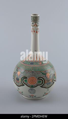 Vase (China); emailliertes und glasiertes Hartporzellan Stockfoto