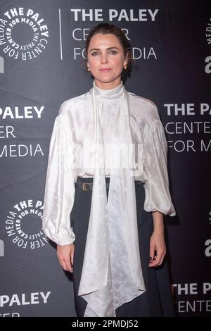 NEW YORK, NEW YORK - 12. APRIL: Keri Russell nimmt am 12. April 2023 im Paley Center for Media in New York City am 10. Jubiläum der FX-Serie „The Americans“ Teil. Stockfoto