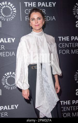 NEW YORK, NEW YORK - 12. APRIL: Keri Russell nimmt am 12. April 2023 im Paley Center for Media in New York City am 10. Jubiläum der FX-Serie „The Americans“ Teil. Stockfoto