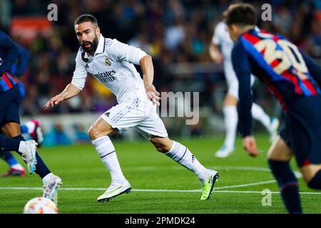 Barcelona, Spanien. Kredit: D. 5. April 2023. Dani Carvajal (Real) Fußball: Spanisches Halbfinale 2.-er Beine-Spiel „Copa del Rey“ zwischen dem FC Barcelona 0-4 Real Madrid im Spotify Camp Nou in Barcelona, Spanien. Kredit: D .Nakashima/AFLO/Alamy Live News Stockfoto