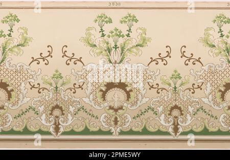 Frieze (USA); maschinenbedrucktes Papier; 221 x 49,5 cm (87 x 19 1/2 Zoll) Stockfoto