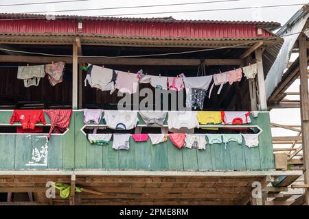 Belen in Iquitos, Peru, ist ein Tieflandgebiet extremer Armut Stockfoto