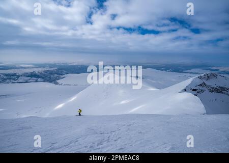 Skitouren im Rondane-Nationalpark, Norwegen Stockfoto