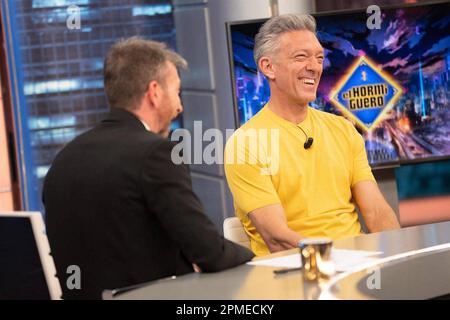 Madrid, Spanien. 13. April 2023. Schauspieler Vincent Casell in der tv-Show "El Hormiguero" in Madrid, 12. April 2023. Kredit: CORDON PRESS/Alamy Live News Stockfoto