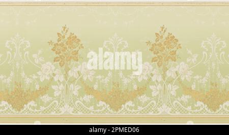 Frieze (USA); hergestellt von WM. Campbell Wall Paper Company; maschinenbedrucktes Papier; 218 x 49,5 cm (85 13/16 x 19 1/2 Zoll) Stockfoto