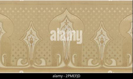 Frieze (USA); hergestellt von York Card & Paper Co.; maschinenbedrucktes Papier; 176,5 x 49,5 cm (69 1/2 x 19 1/2 Zoll) Stockfoto