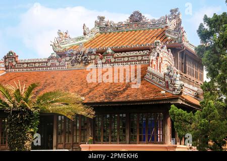 Verbotene Stadt (Kaiserliche Zitadelle) in Hue, Vietnam Stockfoto