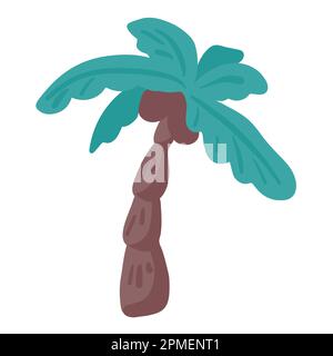 Handgezeichnete Vektordarstellung von Palmen auf weißem Hintergrund Stock Vektor