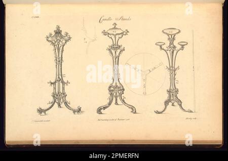 Print, der Direktor des Gentleman's and Cabinet-Maker; England; Ätzen auf weißem, liegendem Papier Stockfoto