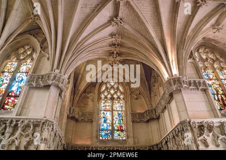 Die Kapelle des Heiligen Hubert im königlichen Schloss Amboise, Loiretal, Frankreich Stockfoto