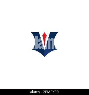 V-Logo-Design. Vektordarstellung für Ihr Unternehmen. Symbol „V“ Stock Vektor
