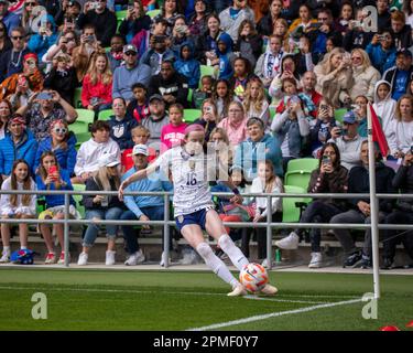 Austin, Usa. 08. April 2023. Rose Lavelle (16 USA) im Q2 Stadium in Austin, Texas, USA (keine kommerzielle Nutzung). (Elyanna Garcia/SPP) Kredit: SPP Sport Press Photo. Alamy Live News Stockfoto