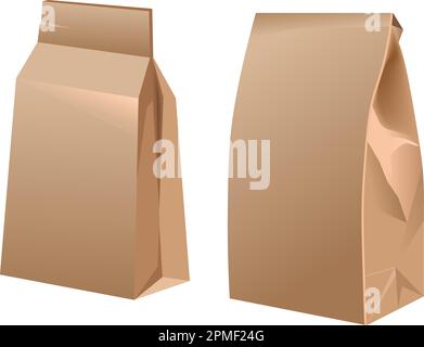 Einfache Kartonpackung mit Mehl- oder Produktvektor Stock Vektor