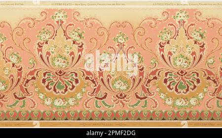 Frieze (USA); hergestellt von Alfred Peats Company; maschinenbedrucktes Papier; 91,5 x 49 cm (36 x 19 5/16 Zoll) Stockfoto