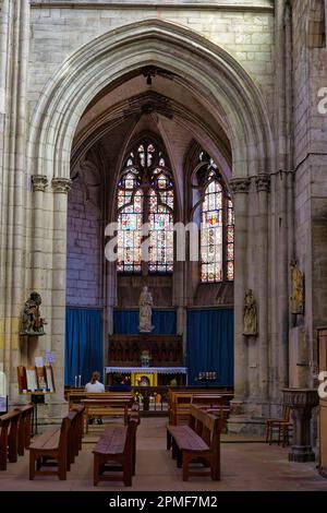 Frankreich, Aube, Troyes, Place Vernier, Basilika Saint-Urbain, Gotischer Stil Stockfoto