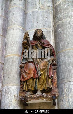 Frankreich, Aube, Troyes, Place Vernier, Basilika Saint-Urbain, Gotischer Stil Stockfoto