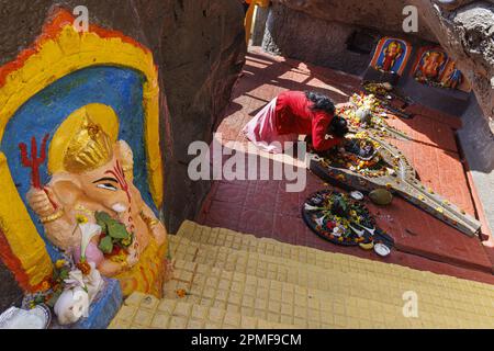 Indien, Dadra und Nagar Haveli und Daman und Diu, Diu, Gangeshwar Tempel Stockfoto