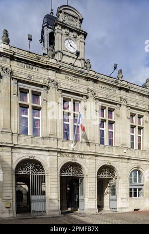 Frankreich, seine-Maritime, Elbeuf-sur-seine, als französische Städte und Länder der Kunst und Geschichte bezeichnet, Elbeuf Rathaus, erbaut im Jahr 1870 vom Architekten Emile Wut Stockfoto