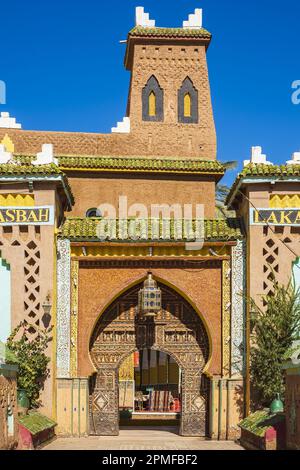 Marokko, Zagora, Hotel Kasbah Asmaa Zagora Stockfoto