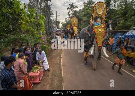 Indien, Kerala, Seematti, Thaipusam hindu Festival Stockfoto