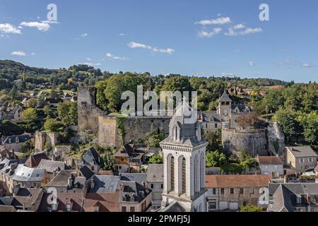 Bericht Frankreich, Dordogne, Schwarzer Perigord, Montignac, Trüffle in Périgord (Luftaufnahme) Stockfoto