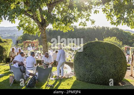 Frankreich, Dordogne, Schwarzer Perigord, Salignac-Eyvigues, die Gärten von Eyrignac Stockfoto
