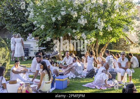 Frankreich, Dordogne, Schwarzer Perigord, Salignac-Eyvigues, die Gärten von Eyrignac Stockfoto