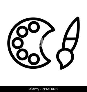 Art Vector Thick Line-Symbol Für Den Persönlichen Und Kommerziellen Gebrauch. Stockfoto