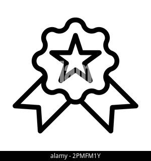 Symbol Für Dicke Linien Des Badge-Vektors Für Den Persönlichen Und Gewerblichen Gebrauch. Stockfoto