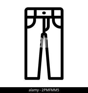 Hosen Vector Thick Line Icon Für Den Privaten Und Gewerblichen Gebrauch. Stockfoto