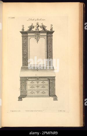 Print, der Direktor des Gentleman's and Cabinet-Maker; England; Ätzen auf weißem, liegendem Papier Stockfoto