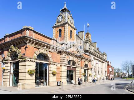 Crewe Cheshire Markthalle und Rathaus Crewe Cheshire England GB Europa Stockfoto