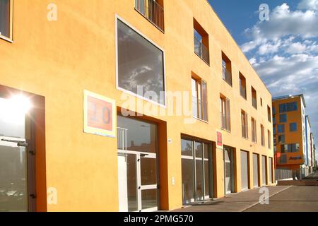 Turin, Piemont/Italien-04/03/2008-das MOI Dorf, renoviert durch den alten Großhandel Obst und Gemüse Markt. Stockfoto