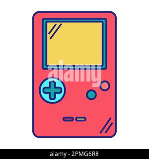 Handheld Game Device Icon Flat Design Vector Stock Vektor