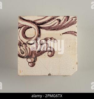 Wandverkleidung (Holland); verzinntes Steingut, Unterglas Stockfoto