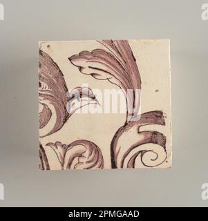 Wandverkleidung (Holland); verzinntes Steingut, Unterglas Stockfoto