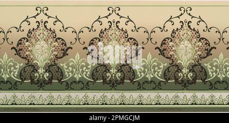 Frieze (USA); hergestellt von York Card & Paper Co.; maschinenbedrucktes Papier, flüssiger Glimmer; 233,5 x 49,5 cm (91 15/16 x 19 1/2 Zoll) Stockfoto