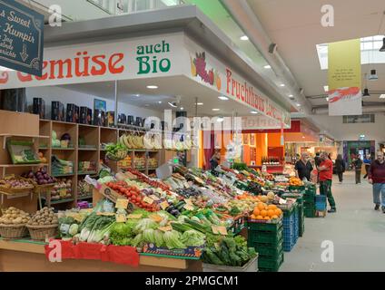 Marheineke Markthalle, Marheineke-Platz, Bergmannstraße, Kreuzberg, Berlin, Deutschland *** Lokale Bildunterschrift *** , Berlin, Deutschland Stockfoto
