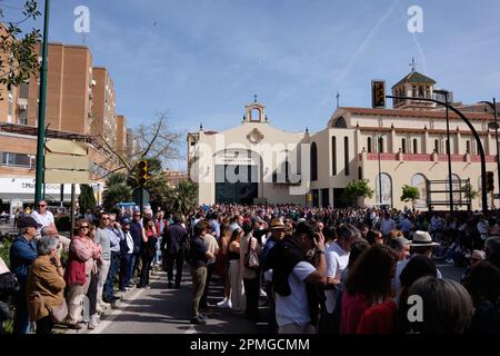 Málaga, Spanien. 6. April 2023. Semana santa, Heilige Woche. Stockfoto