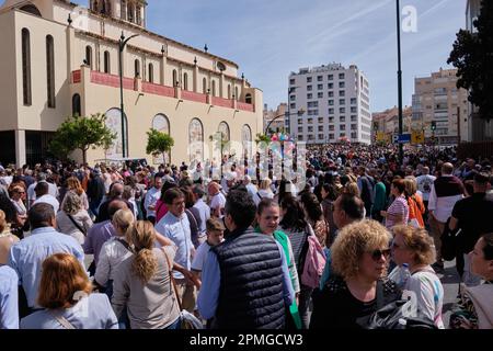 Málaga, Spanien. 6. April 2023. Semana santa, Heilige Woche. Stockfoto