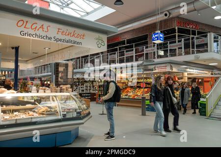 Marheineke Markthalle, Marheineke-Platz, Bergmannstraße, Kreuzberg, Berlin, Deutschland *** Lokale Bildunterschrift *** , Berlin, Deutschland Stockfoto